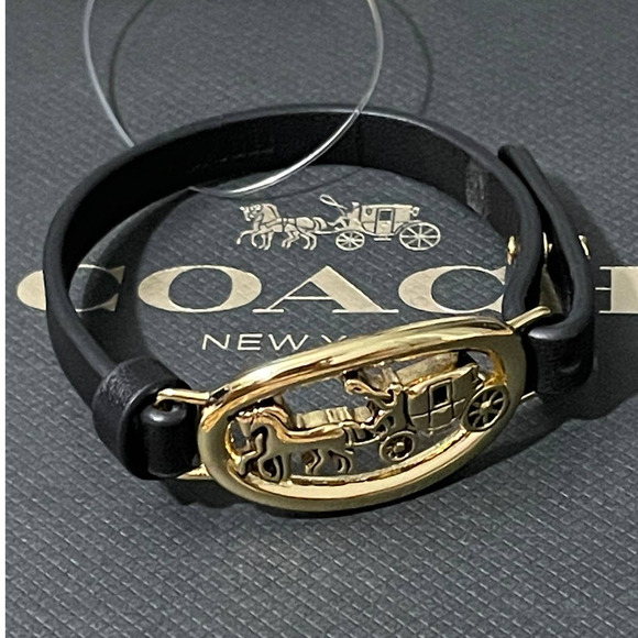 Coach Horse And Carriage Oval Bracelet New